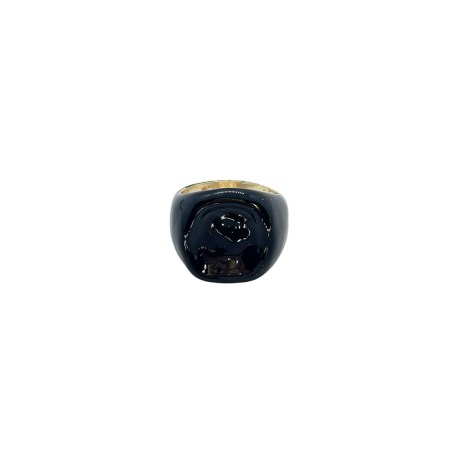 ring metallic with black smalto2